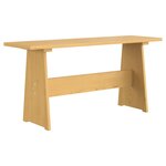vidaXL Ensemble à manger REINE 3 Pièces marron miel bois de pin massif