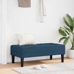 vidaXL banc Bleu 113 x 57 x 39 cm tissu