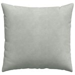 vidaXL Coussins de canapé 2 Pièces Gris clair 45 x 45 cm