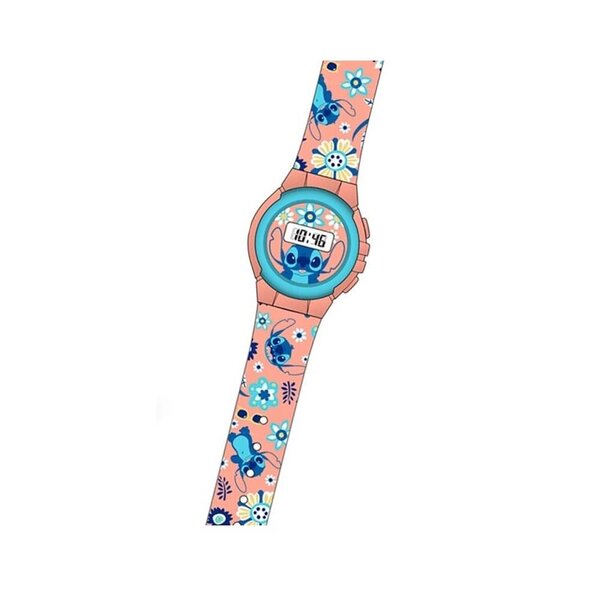 Montre digital rose  Stitch