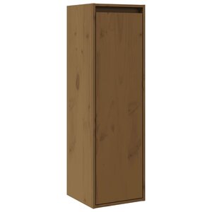 vidaXL Armoire murale Marron miel 30x30x100 cm Bois de pin massif
