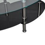 vidaXL Table basse avec design exclusif Noir