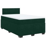 vidaXL Sommier à lattes de lit avec matelas vert foncé 120x190 cm