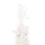vidaXL Sapin de Noël artificiel escamotable 200 LED blanc 210 cm