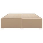 vidaXL Cadre de lit sans matelas cappuccino 200x200 cm similicuir