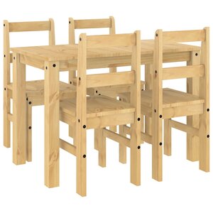 vidaXL Ensemble à manger Panama 5 Pièces bois de pin massif