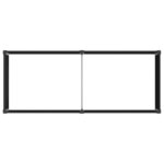 vidaXL Jardinière surélevée Noir 250 x 100 x 54 cm WPC et Aluminium