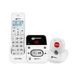 GEEMARC Téléphone sans fil grosses touches sénior AMPLIDECT 295 SOS-PRO - Avec Médaillon DECT d'appel d'urgence