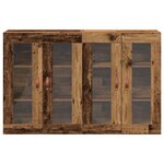 vidaXL Armoires murales 2 pièces en bois ancien 69.5 x 34 x 90 cm en bois reconstitué.