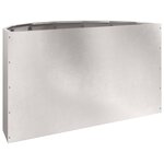 vidaXL Jardinière Argent 90 x 45 x 50 cm Acier inoxydable