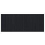 vidaXL Tapis rectangulaire noir 80x200 cm bambou