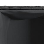 vidaXL Jardinière avec 2 pots noir 72x30x32 cm résine tressée