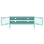 vidaXL Meuble TV Vert menthe 105x35x50 cm Acier