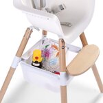 Childhome panier pour chaise haute evolu maille blanc