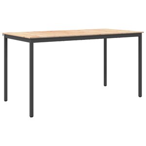 vidaXL Table de bar Naturel 110 x 55 x 105 cm Bois de pin massif