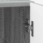 vidaXL Cabinet de chevet Sonoma gris 43 x 34 5 x 50 cm
