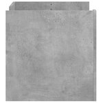 vidaXL Table basse gris béton 80x50x50 cm bois d'ingénierie