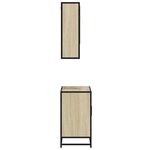 vidaXL Ensemble de meubles de salle de bain 2 Pièces chêne sonoma