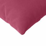 vidaXL Coussins de canapé 2 Pièces Bordeaux 120 x 40 cm