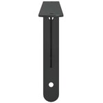 vidaXL Supports d'étagères 4 Pièces 30x2 5x15 5 cm noir acier inoxydable