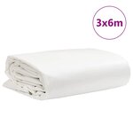 vidaXL Bâche blanc 3x6 m 650 g/m²