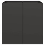 vidaXL Jardinière noir 80x80x80 cm acier
