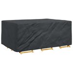 vidaXL Housse pour mobilier d'extérieur Noir 220 x 150 x 85 cm 600D