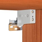 vidaXL Meuble mural Marron cire 100 x 30 x 35 cm Bois massif en pin