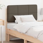 vidaXL Tête de lit capitonnée Marron et Taupe 80 cm Pin massif