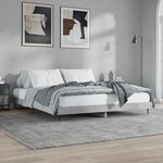 vidaXL Cadre de lit sans matelas gris béton 200x200 cm