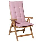 Madison Coussin de chaise à dossier haut Panama 123x50 cm Rose pâle