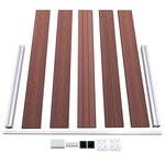 vidaXL Clôture de jardin WPC 699x106 cm Marron