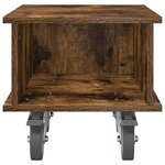 vidaXL Meuble TV Chêne fumé 37 x 35 x 35 cm Bois d'ingénierie