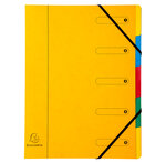 Trieur CL dos extens.+ élas.5C Ass. x 8 EXACOMPTA