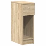 vidaXL Tables de chevet avec tiroir 2 Pièces chêne sonoma 20x36x60 cm