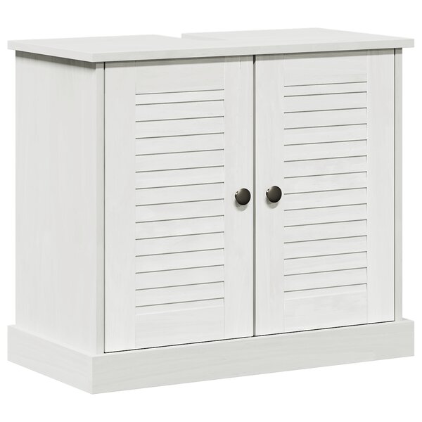 vidaXL Cabinet de Lavabo "VIGO" avec Portes 67 5x34x59 cm en Bois Massif de Pin