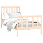 vidaXL Cadre de lit sans matelas 100x200 cm bois massif de pin