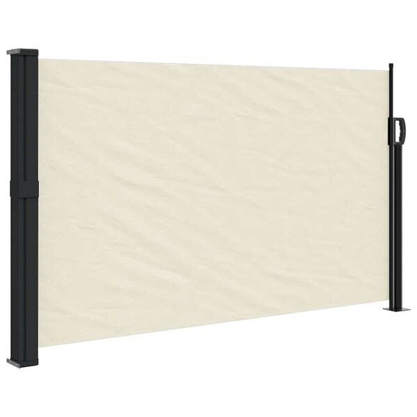vidaXL Auvent latéral rétractable crème 120x500 cm