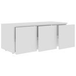 vidaXL Meuble TV Blanc 80x34x30 cm Bois d'ingénierie