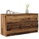 vidaXL Meuble TV vieux bois 100x35x54 cm bois d'ingénierie