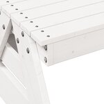 vidaXL Table de pique-nique pour enfants blanc bois massif de pin