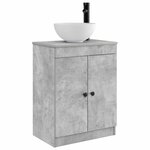vidaXL Meuble de salle de bain avec évier Gris béton 54 x 35 x 83 cm