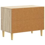 vidaXL Table de chevet Chêne Sonoma 62 x 34 5 x 48 cm