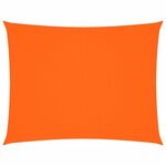 vidaXL Voile de parasol tissu oxford rectangulaire 6x7 m orange