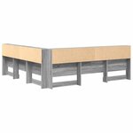 vidaXL Tête de lit de rangement Gris Sonoma 180 cm Bois d'ingénierie