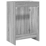vidaXL Meuble sous lavabo de salle de bain Sonoma gris