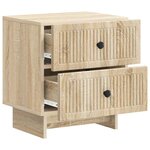 vidaXL Cabinet de chevet avec tiroir Chêne Sonoma 43 x 34 5 x 47 5 cm