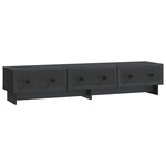 vidaXL Meuble TV 147 x 34 5 x 30 cm Noir Bois d'ingénierie