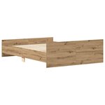 vidaXL Cadre de lit sans matelas chêne artisanal 120x190 cm