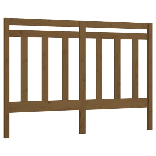 vidaXL Tête de lit Marron miel 166x4x100 cm Bois massif de pin